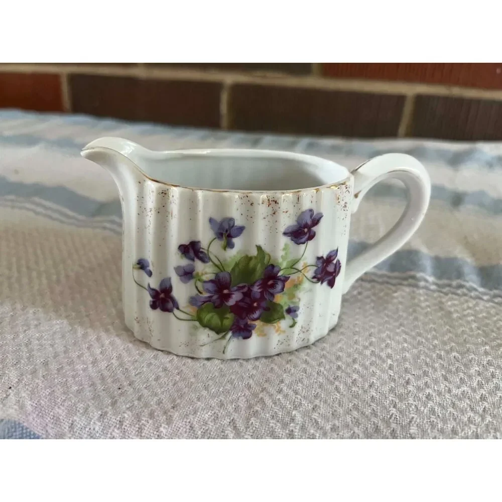 vintage Lufton hand painted creamer